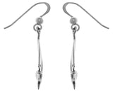 Jewelry Trends Sterling Silver Nautical Sailboat Dangle Earrings