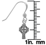 Jewelry Trends Sterling Silver Petite Celtic Cross Dangle Earrings First Communion Gift Religious Jewelry