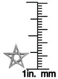 Jewelry Trends Sterling Silver Five Point Star Stud Post Earrings
