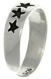 Jewelry Trends Sterling Silver Celestial Moon and Stars Adjustable Toe Ring