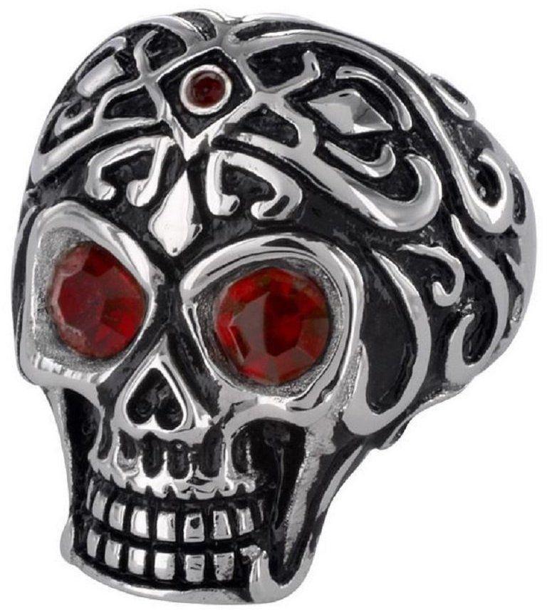 Jewelry Trends Stainless Steel Tribal Skull Ring Size 10