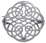 Jewelry Trends Sterling Silver Round Elegant Celtic Knot Work Brooch Pin