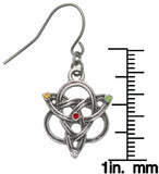 Jewelry Trends Pewter Celtic Knotted Trinity Earrings