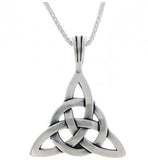 Jewelry Trends Sterling Silver Celtic Circle of Life Triquetra Pendant with 18 Inch Chain Necklace