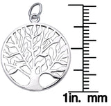 Jewelry Trends Sterling Silver Celtic Tree of Life Charm Pendant on 18 Inch Box Chain Necklace