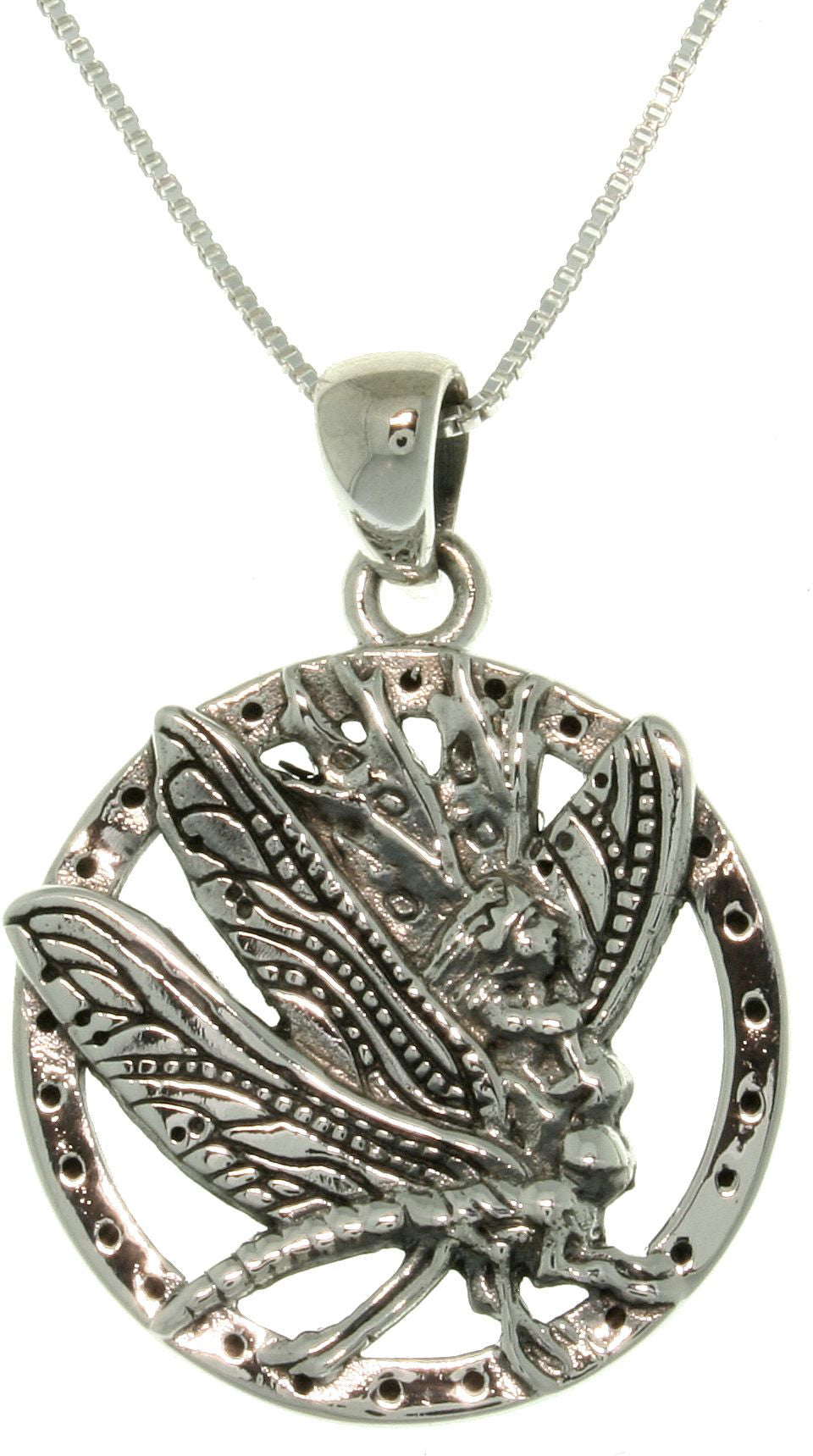 Jewelry Trends Sterling Silver Jody Bergsma Dragonfly Fairy Necklace