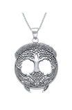 Jewelry Trends Sterling Silver Tree of Life Pendant on 18" Box Chain Necklace Artwork By Courtney Davis