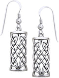 Jewelry Trends Sterling Silver Celtic Knot Dangle Earrings Symbol for Creativity Braided Irish Design