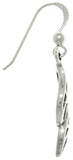 Jewelry Trends Sterling Silver Swirling Leaf Dangle Earrings