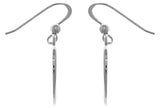 Jewelry Trends Sterling Silver Celtic Trinity Knot Heart Dangle Earrings