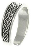 Jewelry Trends Sterling Silver Celtic Cross Laced Rope Adjustable Toe Ring