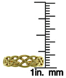 Jewelry Trends Gold-Plated .925 Sterling Silver Celtic Knot Toe Ring