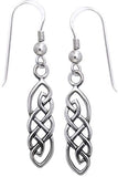 Jewelry Trends Sterling Silver Celtic Imagination Woven Dangle Earrings