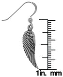 Jewelry Trends Sterling Silver Guardian Angel Wings Dangle Earrings