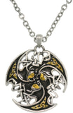 Jewelry Trends Pewter Unisex Celtic Lion Trinity Knot Pendant with 23 Inch Chain Necklace