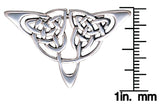 Jewelry Trends Sterling Silver Celtic Triangle Knot Brooch Pin