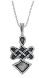 Jewelry Trends Sterling Silver Celtic Warrior Spirit Pendant with 18 Inch Box Chain Necklace