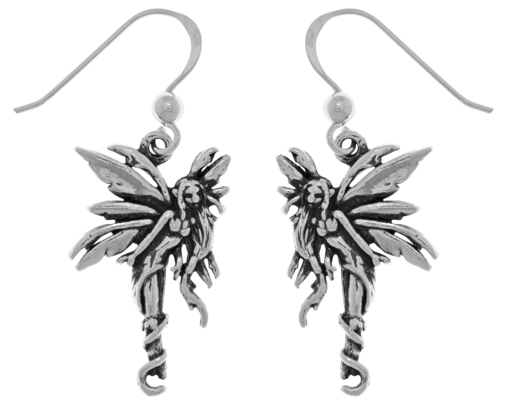 Jewelry Trends Sterling Silver Firefly Fairy Dangle Earrings Artist Amy Brown