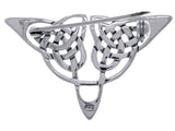 Jewelry Trends Sterling Silver Celtic Triangle Knot Brooch Pin