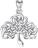 Jewelry Trends Shamrock Clover Celtic Knot Lucky Sterling Silver Pendant Necklace 18"