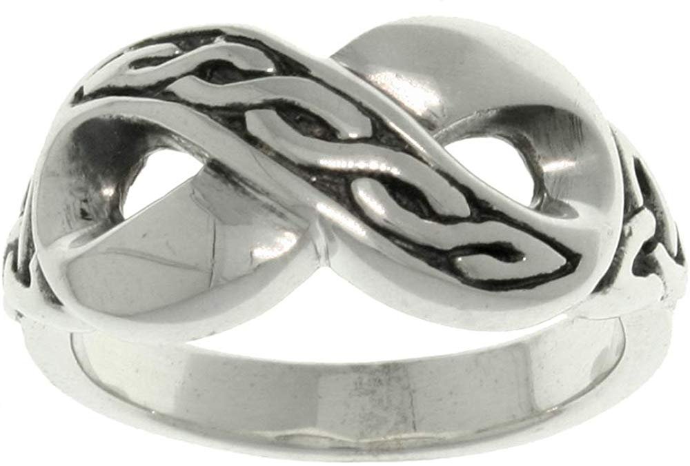 Jewelry Trends Celtic Triquetra Trinity Knot Infinity Sterling Silver Ring
