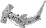 Jewelry Trends Sterling Silver Hammerhead Shark Pendant on 18 Inch Box Chain Necklace