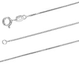 Jewelry Trends Sterling Silver 1mm X 22 Inches Italian Box Chain Necklace