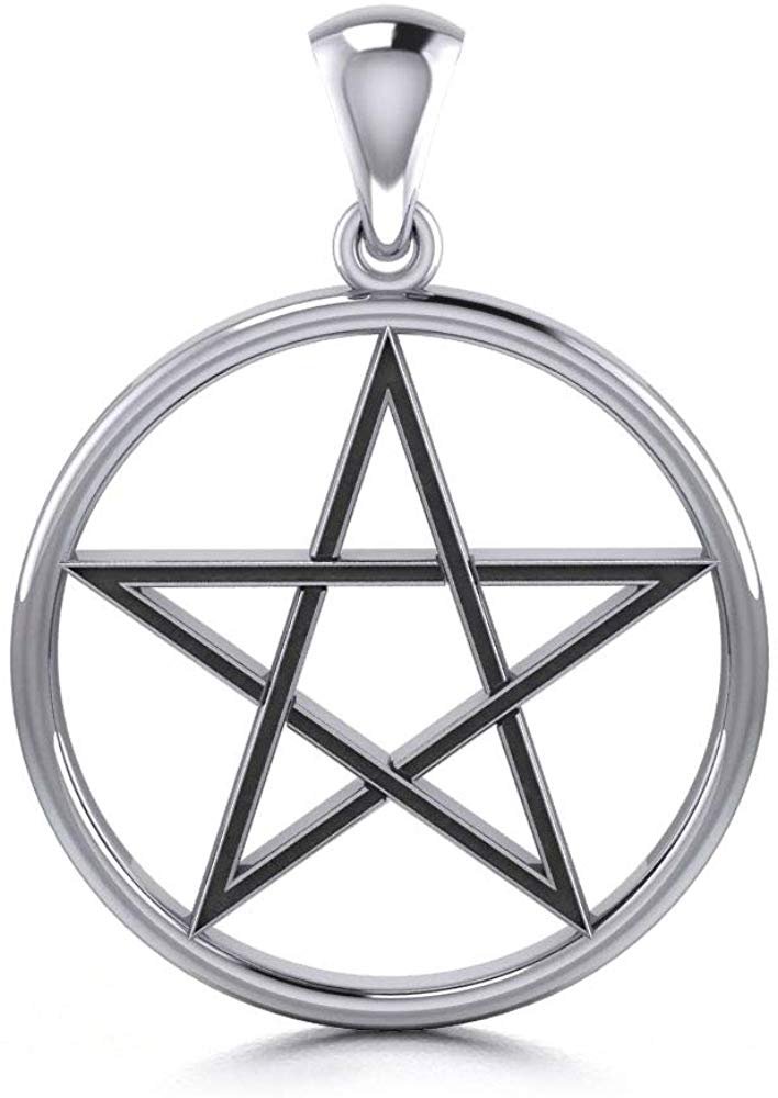 Jewelry Trends Pentacle Pentagram Star Sterling Silver Pendant