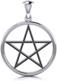 Jewelry Trends Pentacle Pentagram Star Sterling Silver Pendant