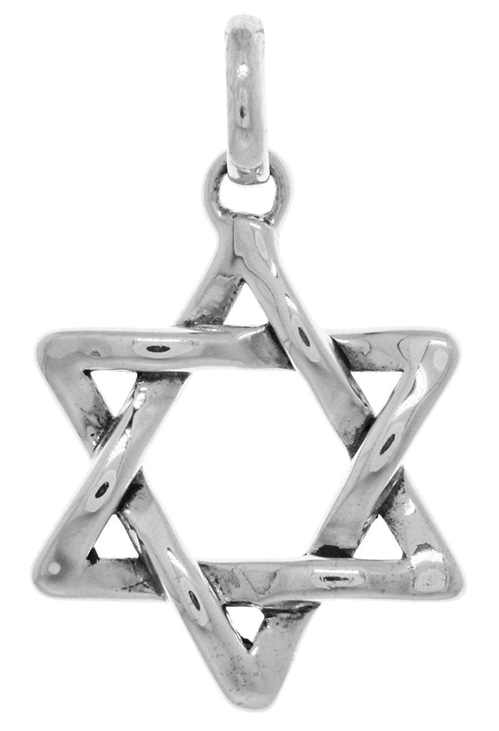 Jewelry Trends Star of David Weaved Sterling Silver Pendant