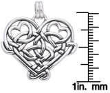 Jewelry Trends Sterling Silver Celtic Knot Eternal Love Heart Pendant on Box Chain Necklace Gift