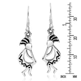 Jewelry Trends Sterling Silver Kokopelli Dangle Earrings South Western Design