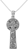 Jewelry Trends Celtic Cross Sterling Silver Pendant Necklace 18"