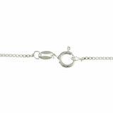 Jewelry Trends Sterling Silver Cross Pendant with Sparkling Disc Accents on 18 Inch Box Chain Necklace
