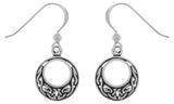 Jewelry Trends Sterling Silver Small Celtic Knot Round Dangle Earrings