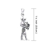 Jewelry Trends Egyptian Thoth God of Wisdom Sterling Silver Pendant Necklace 18"