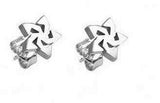 Star Stud Earrings - 316L Stainless Steel Tribal Celtic Star Stud Post Earrings