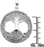 Jewelry Trends Sterling Silver Celtic Tree of Life Pendant Necklace 18"