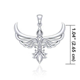 Jewelry Trends Rising Phoenix Sterling Silver Modern Style Pendant