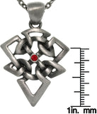 Jewelry Trends Pewter Celtic Arrow Triangle Protection Pendant on 24 Inch Chain Necklace