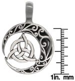 Jewelry Trends Trinity Crescent Celtic Knot Pewter Pendant