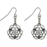 Celtic Knot Earrings - Pewter Rhinestone Trinity Knot Earrings