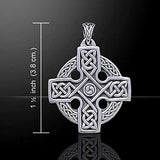 Jewelry Trends Celtic Trinity Knot Knights Templar Cross Sterling Silver Pendant Necklace 18"