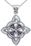 Jewelry Trends Celtic Trinity Knot Symbol Spiritual Sterling Silver Pendant Necklace 18"