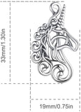 Jewelry Trends Sterling Silver Pendant Necklace 18"