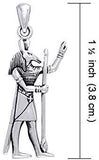 Jewelry Trends Egyptian God Set Sterling Silver Pendant Necklace 18"