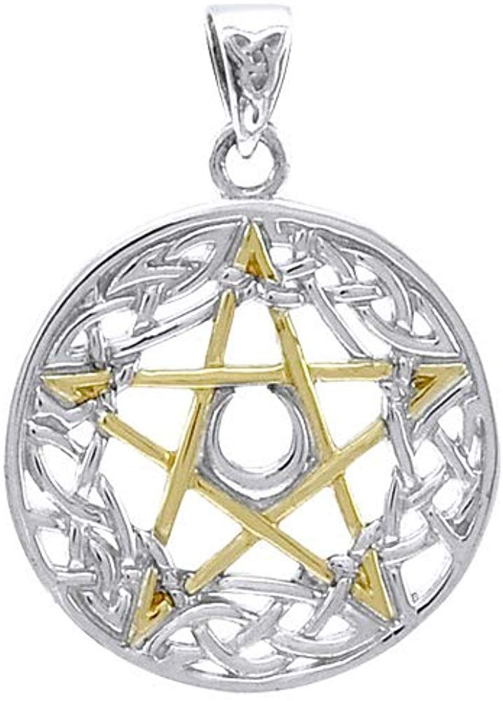 Jewelry Trends Celtic Pentacle Pentagram Goddess Sterling Silver Pendant