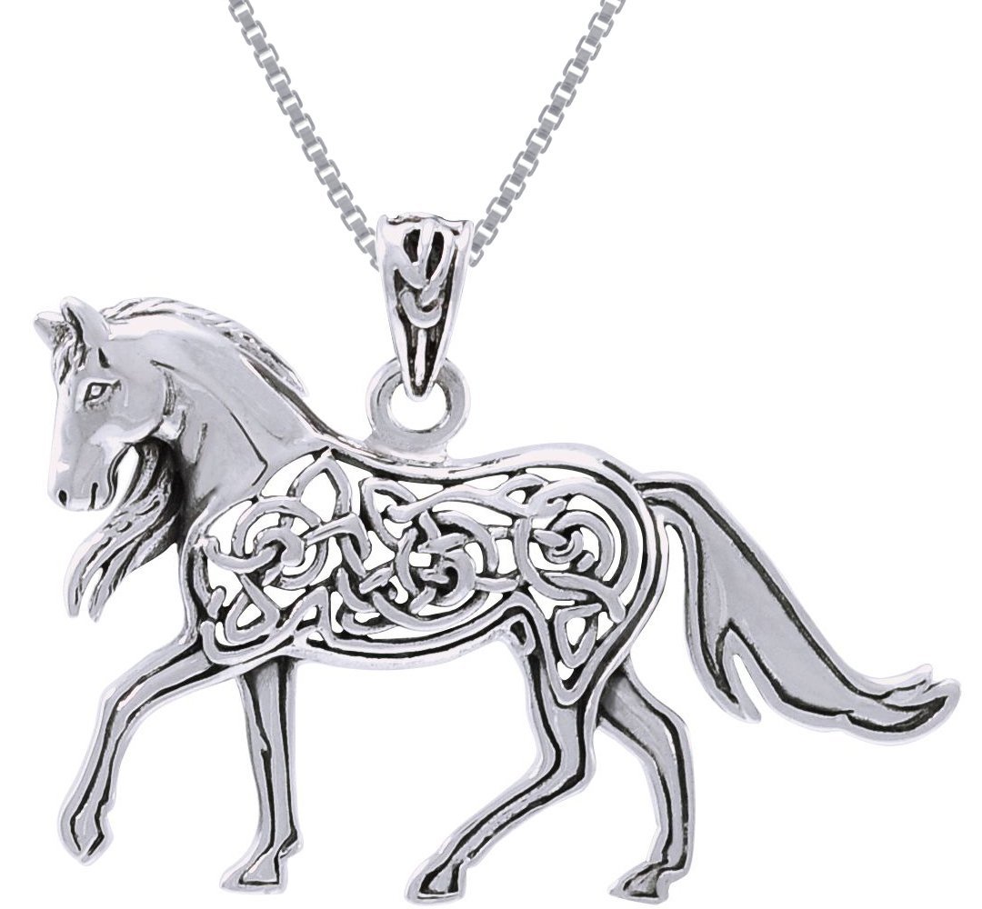Dala Horse - Silver Necklace | ScandinavianShoppe