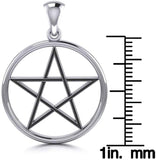 Jewelry Trends Pentacle Pentagram Star Sterling Silver Pendant