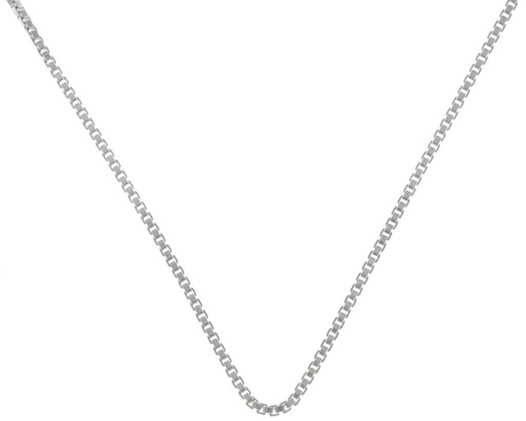Jewelry Trends Sterling Silver 1mm X 22 Inches Italian Box Chain Necklace